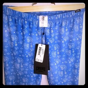 XS C n C leggings paisley hearts light blue